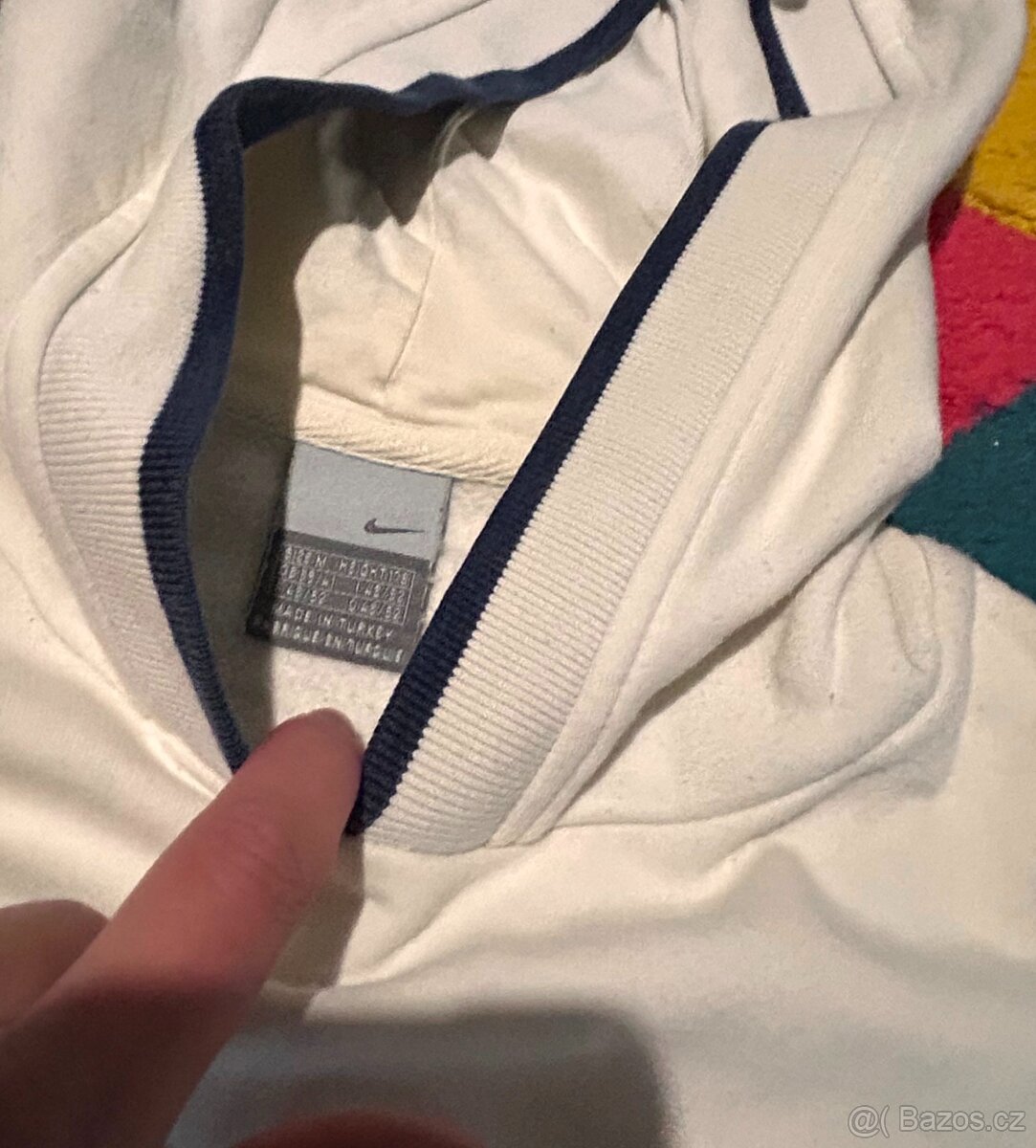 NIKE WHITE BAVLNĚNÁ STYLOVÁ PÁNSKÁ MIKINA M(M-L) - 3