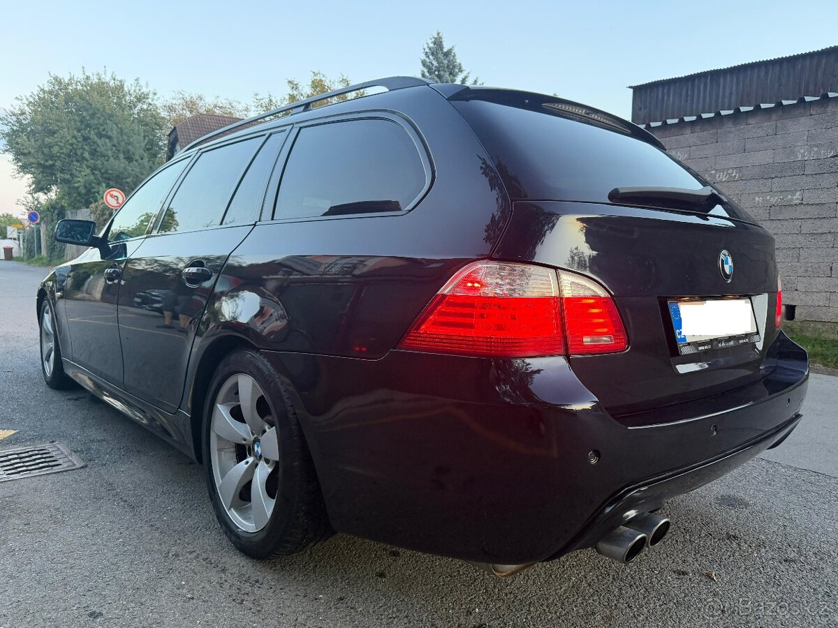 BMW 535d e61, Čr, 2. majitel, kombi, panorama atd - 3