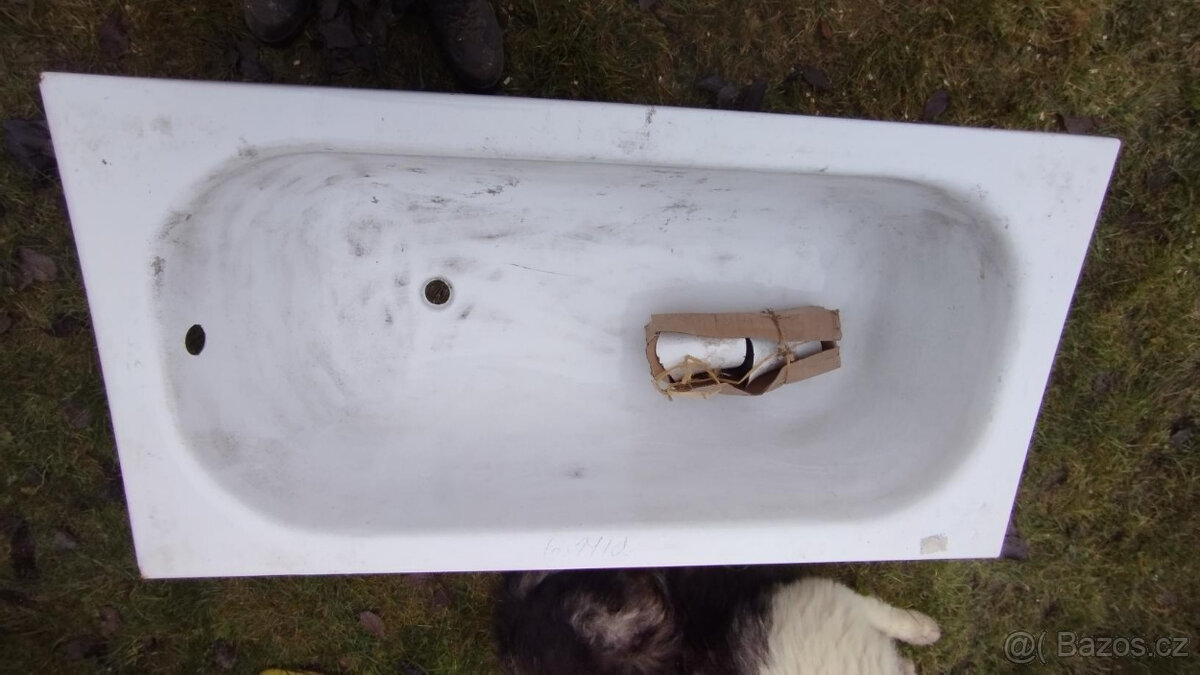 Vana plechová smaltovaná 140x70cm - 3