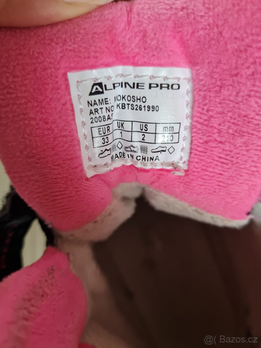 Zimní boty Alpine pro vel. 33 - 3