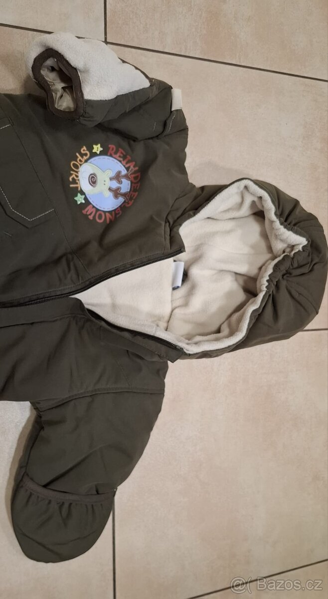 Zimní overal do kočárku vel. 62 - 68 - 3