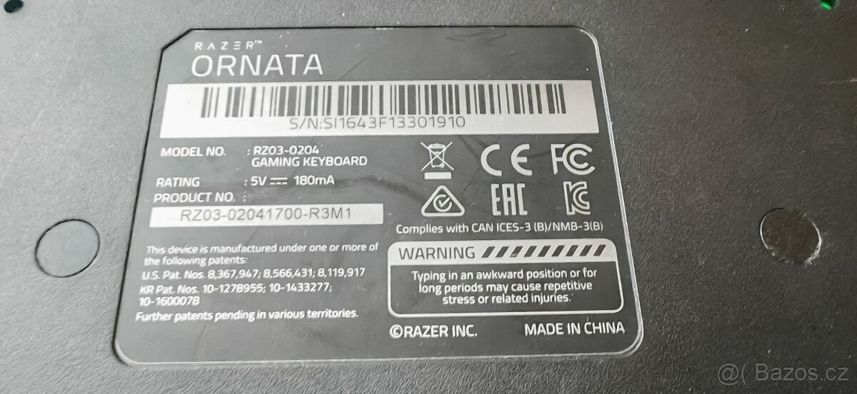 Klávesnice Razer Ornata - 3