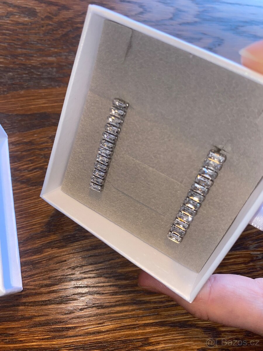 Náušnice stříbrné franco bene - 3