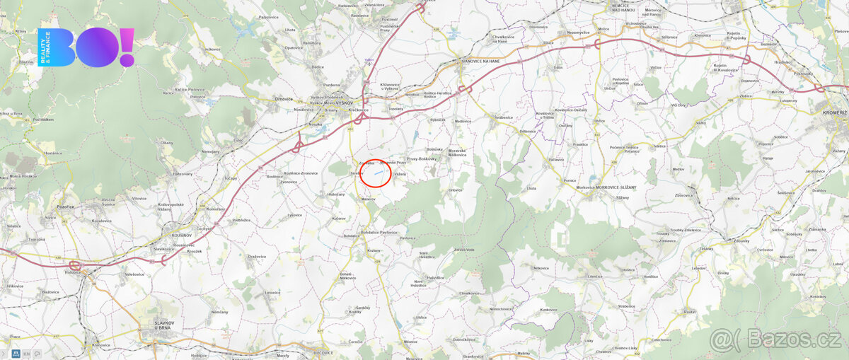 Prodej pole, 25685 m², Vážany u Vyškova - 3