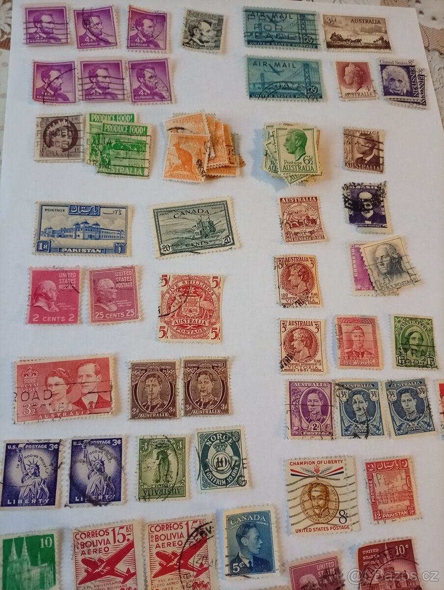 Staré poštovní známky - 3