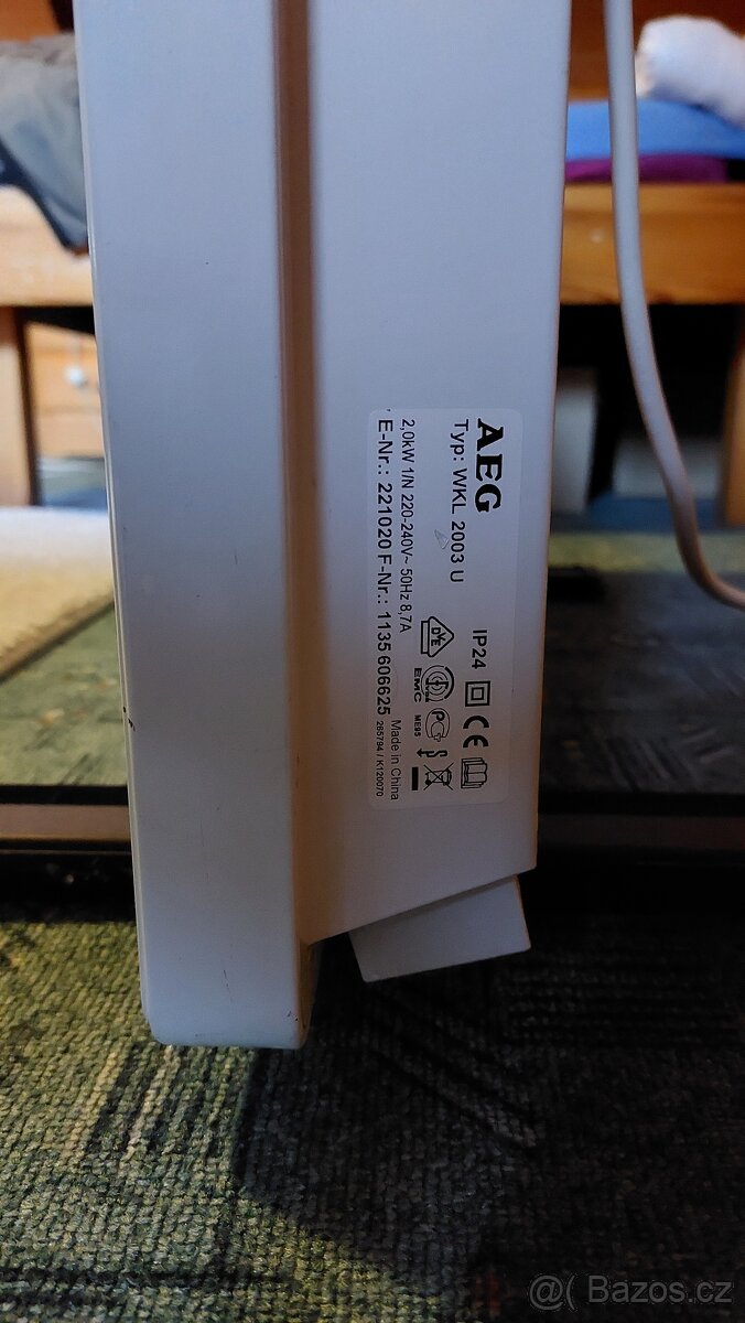 Přímotop AEG WKL 1503U..a WKL 2003U - 3