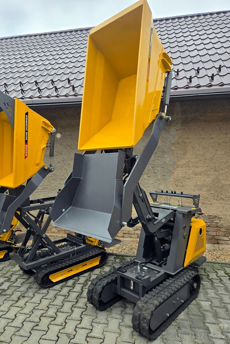 Dumper 800kg – zvedací korba, motor Briggs & Stratton, 2mth - 3
