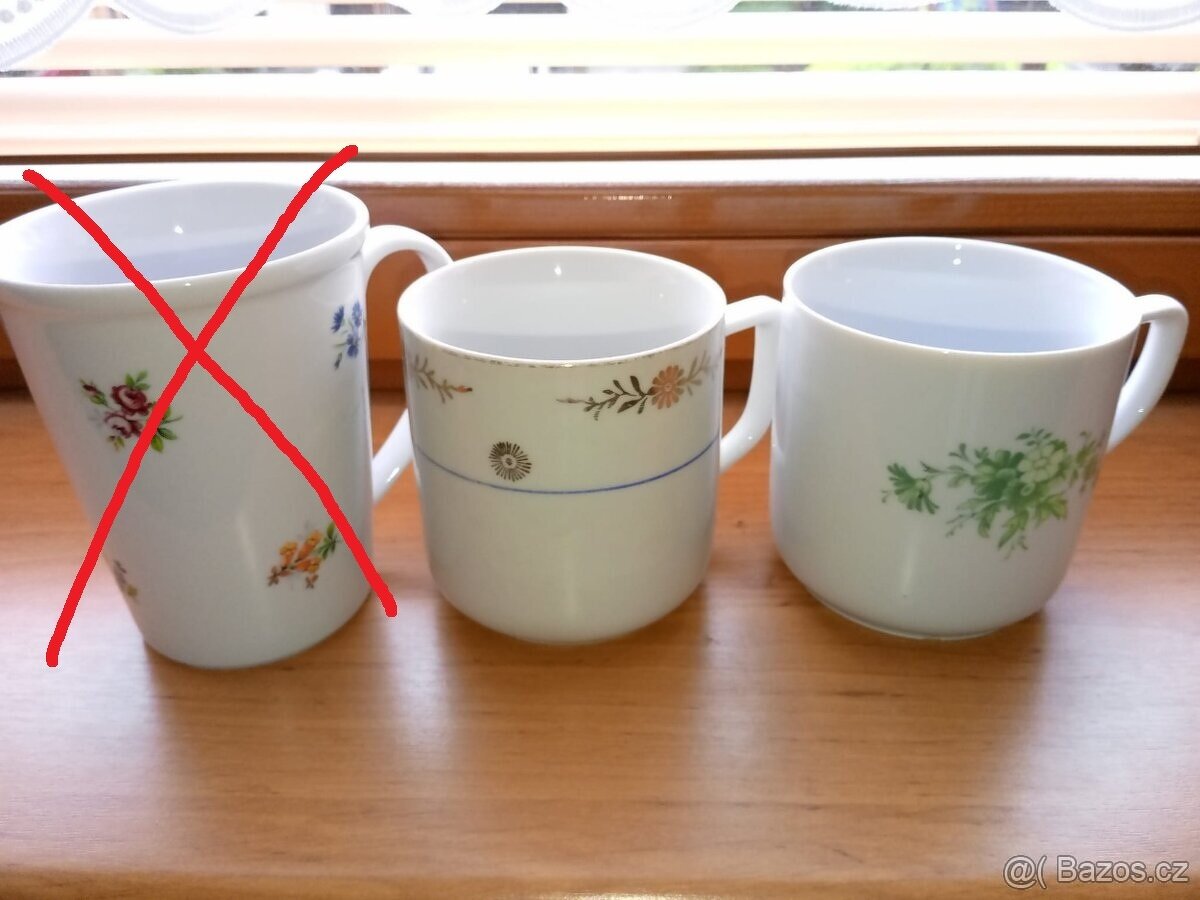 Prodám jednotlivě retro hrnky celkem 16 ks - 3