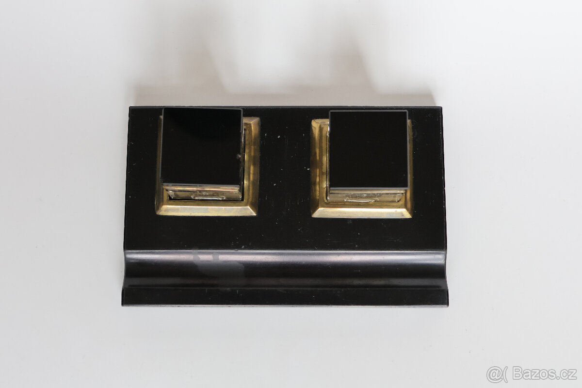 kalamář čený art deco starožitný - 3