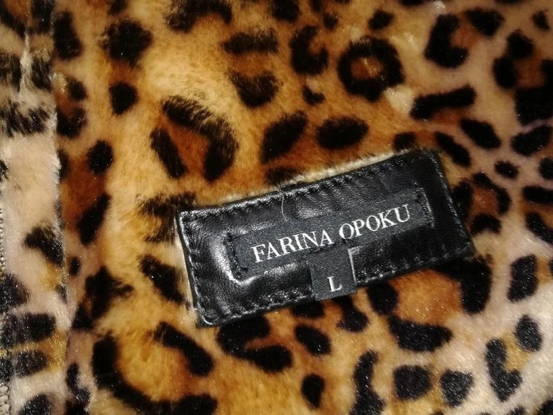 Luxusní nádherná kožená bunda Farina Opoku vel L, nová - 3