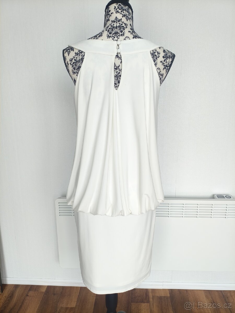 Bílé společenské šaty vel. 40 - 3