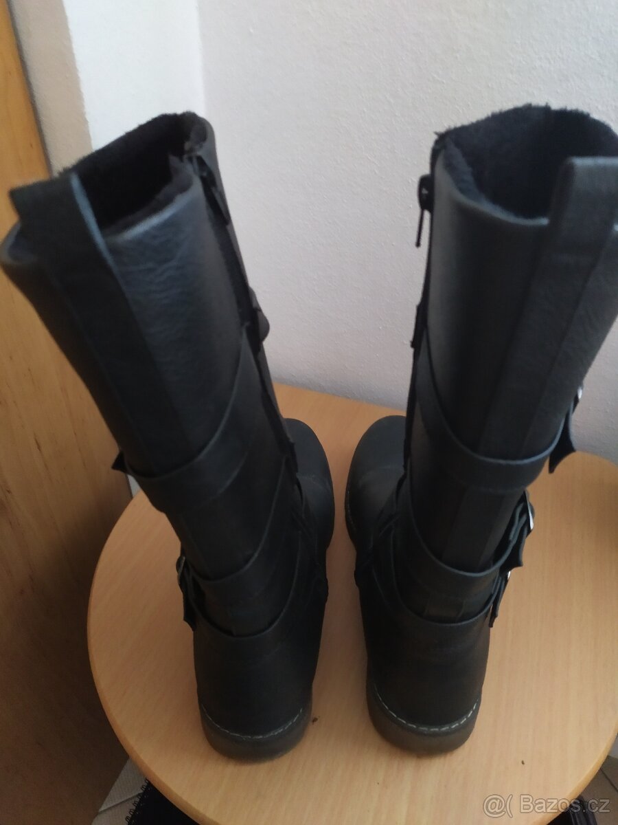 Zateplené dívčí kozačky 39 - 3