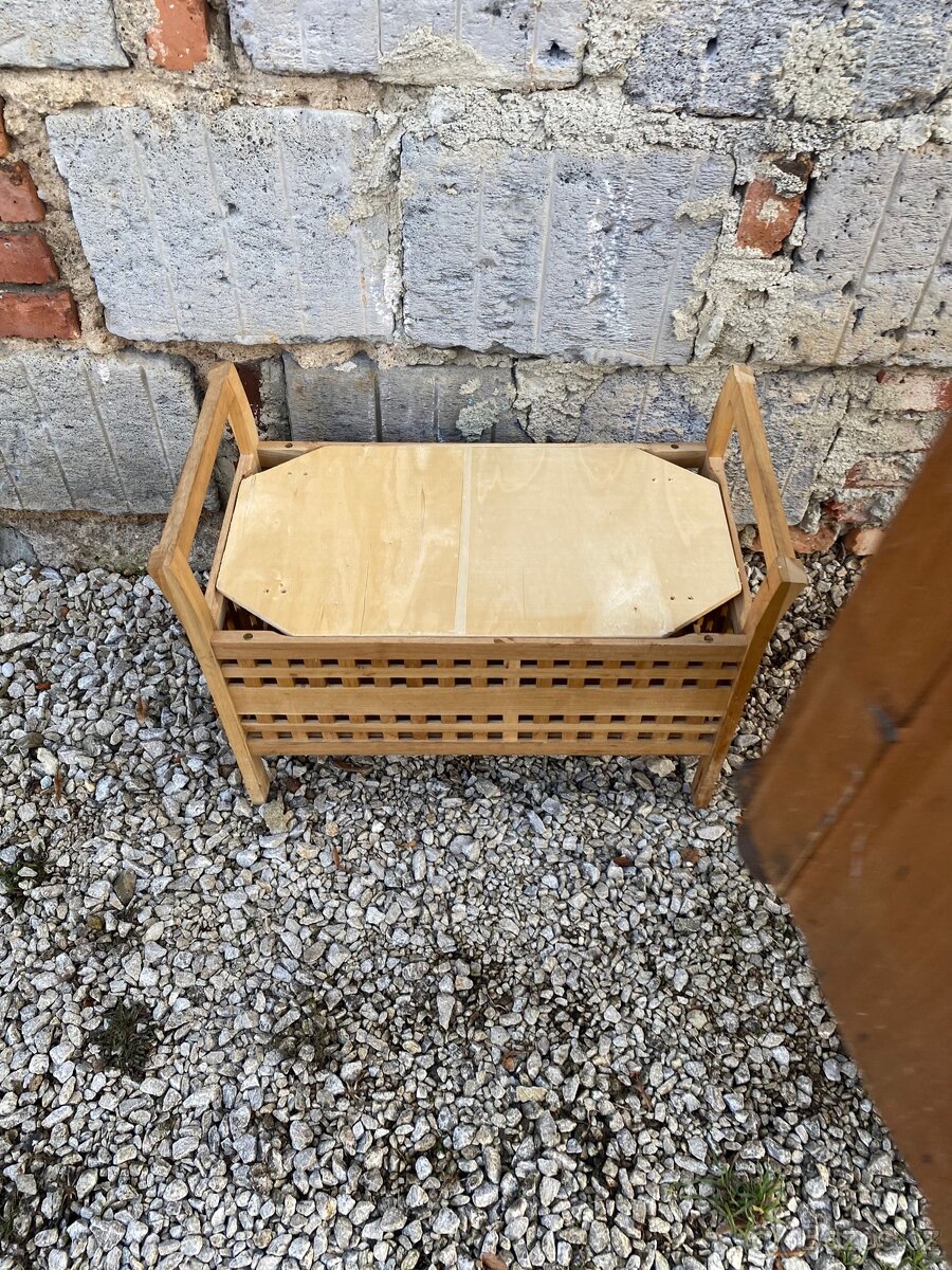 Předsíňová lavice s úložným prostorem - 3
