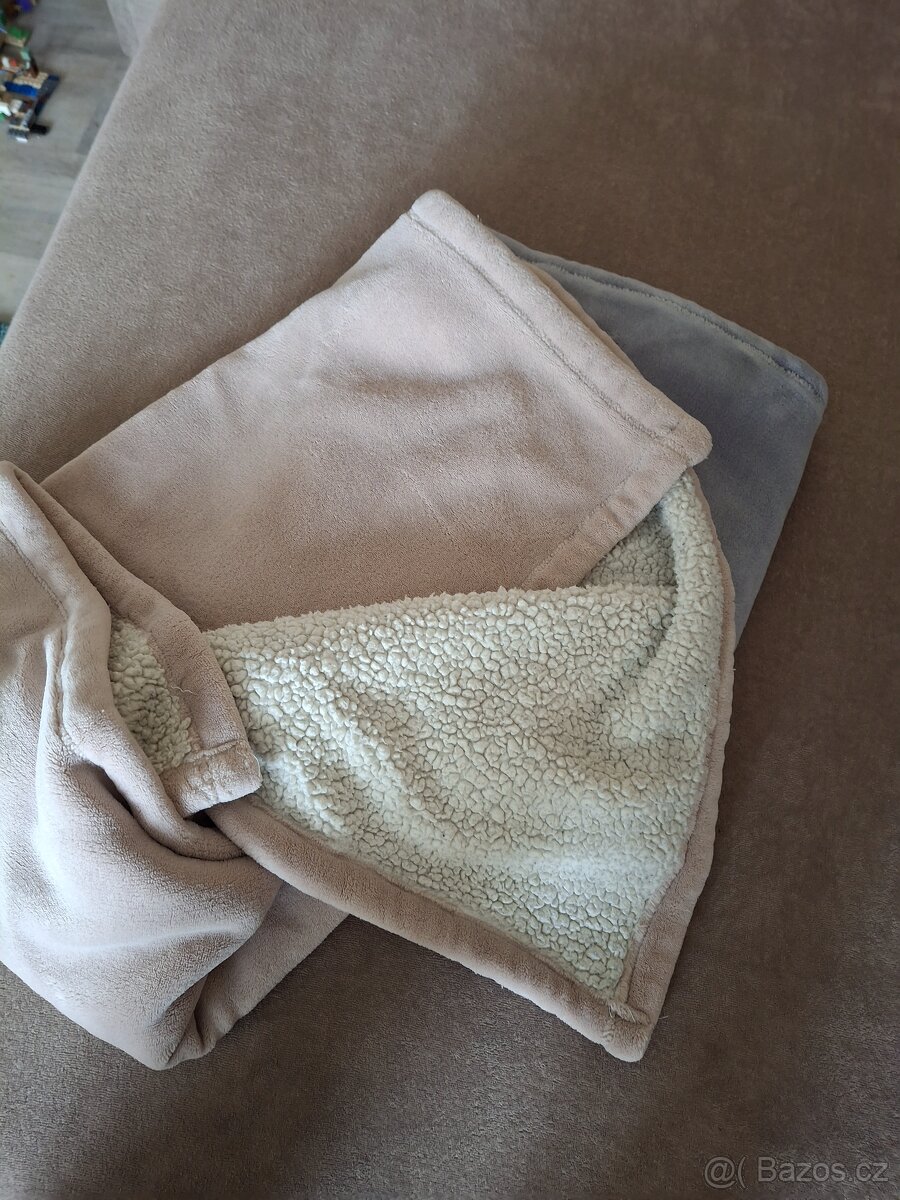 2x Beránková deka - 3