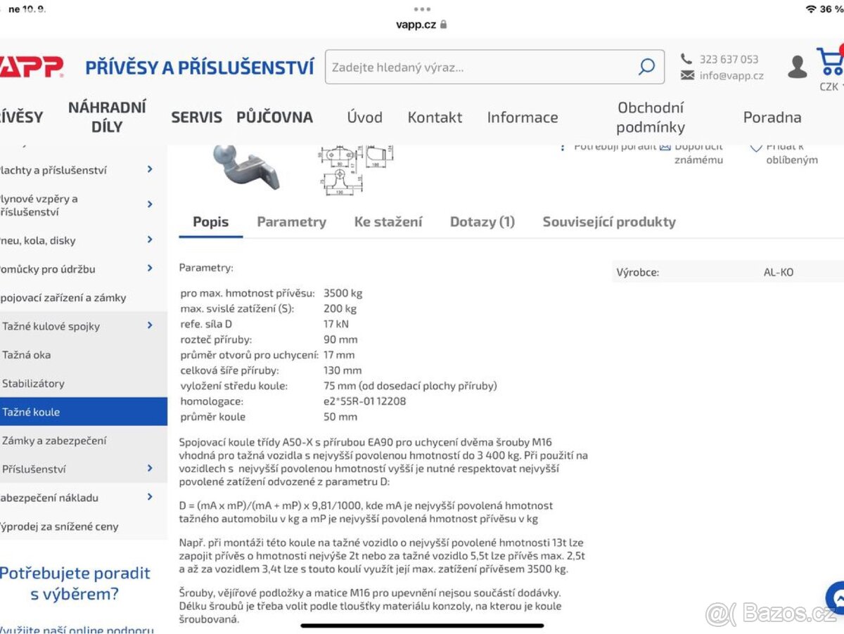 Tažný závěs - žehlička. - 3