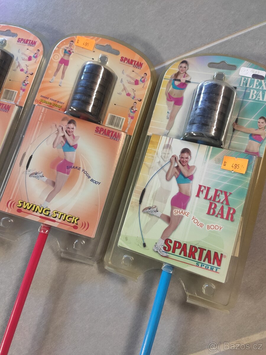 Posilovací kmitací tyč Flexi Bar / FlexBar délka 160 cm - če - 3