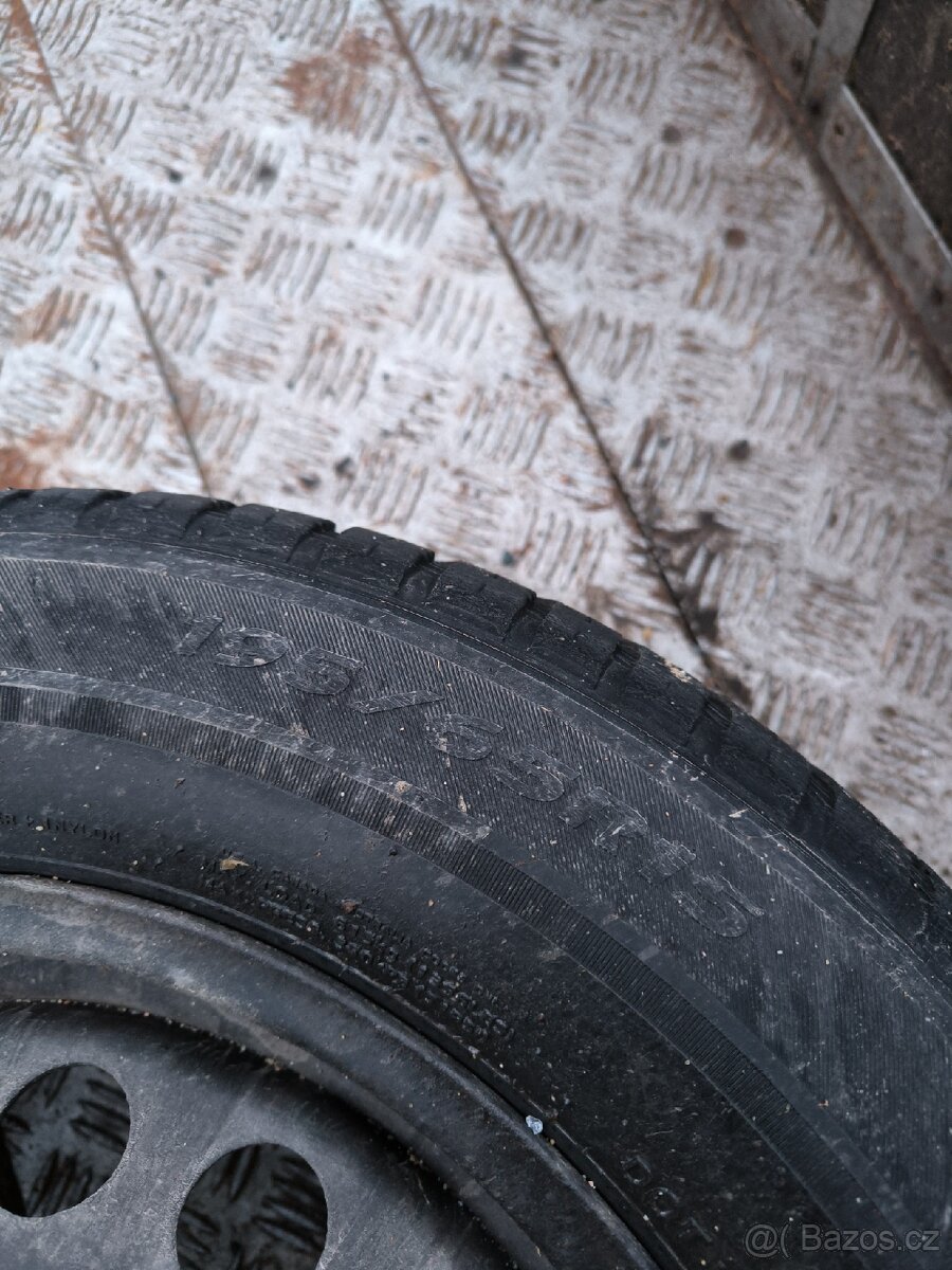 Plechové disky 15" + celoroční pneu Hankook - 3