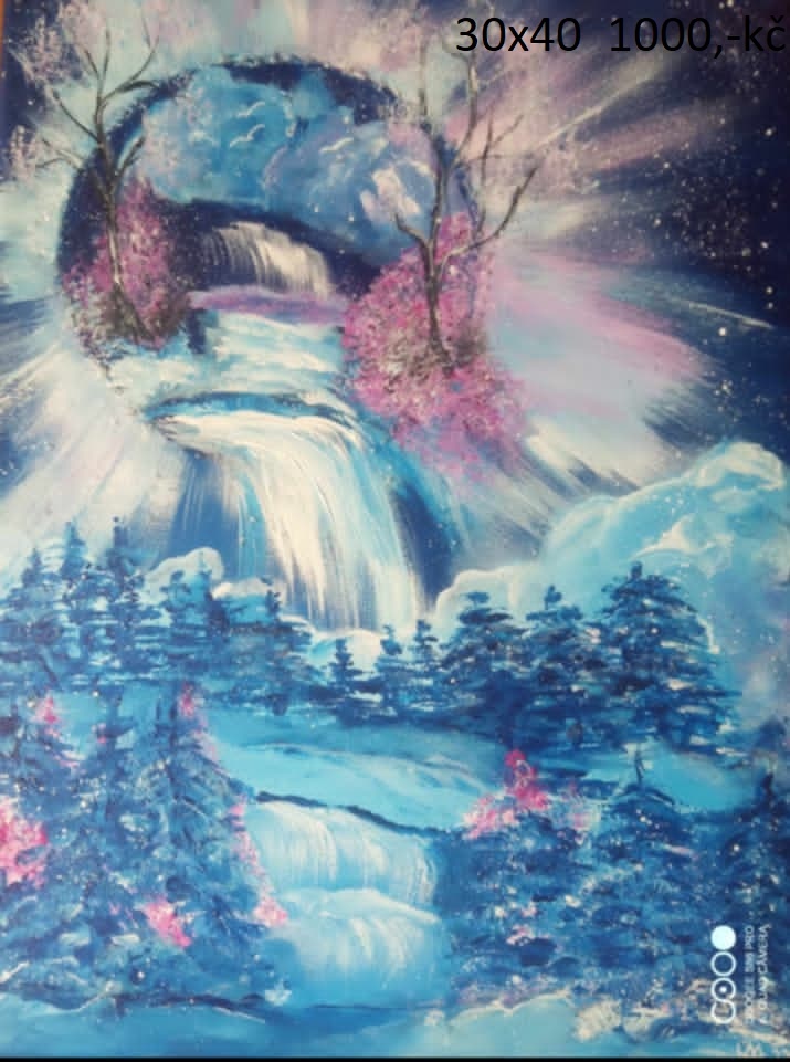 Ručně malované obrazy,akryl na plátně - 3