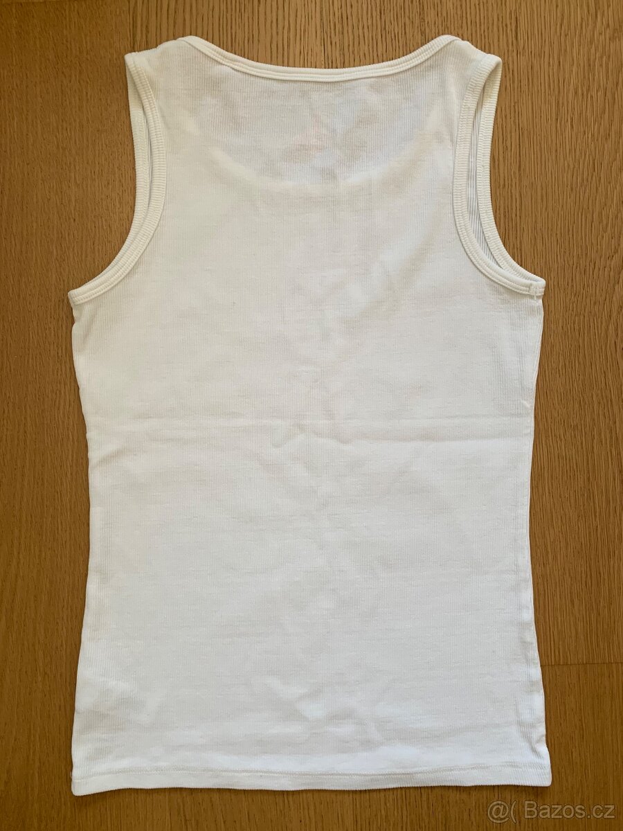 Bílé žebrované tílko Next 11 let - 3