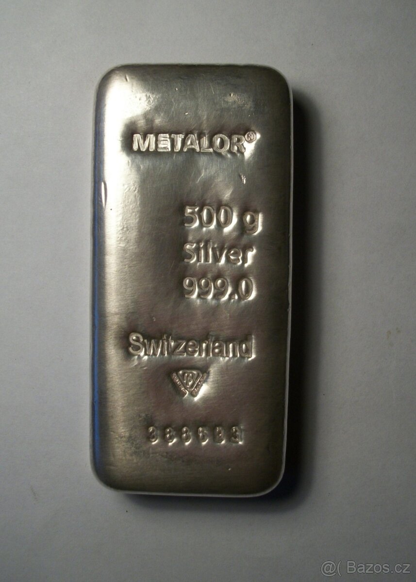 500g investiční stříbrný slitek | Metalor - 3