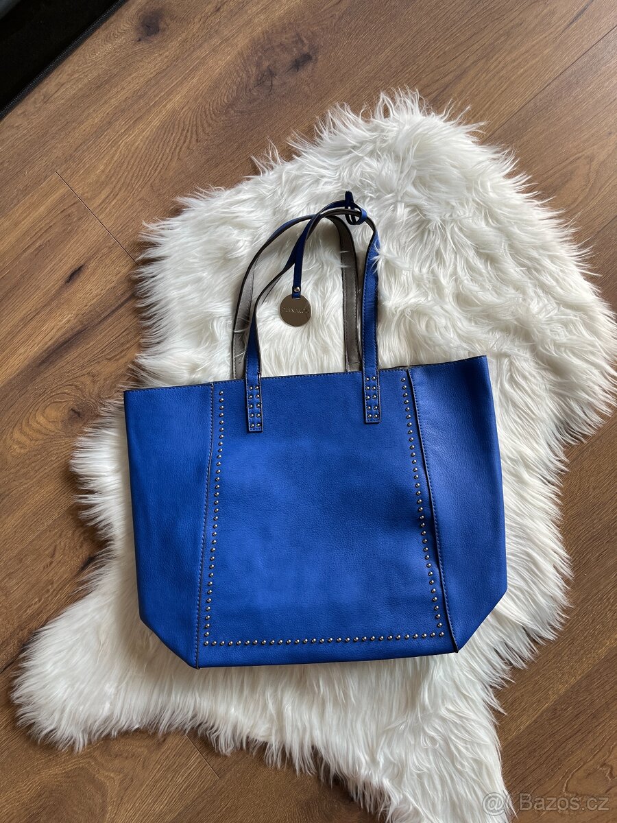 Nová modrá kabelka - nenošená, TOP, modrá s cedulkou - 3