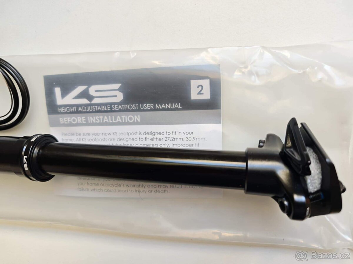 KIND SHOCK RAGE-i teleskopická sedlovka 31.6mm, 150mm, nová - 3