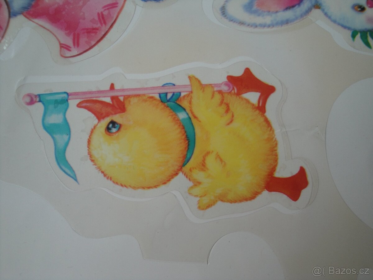 Dětské vodní nálepky, nálepky na sklo, obkladačky - 3