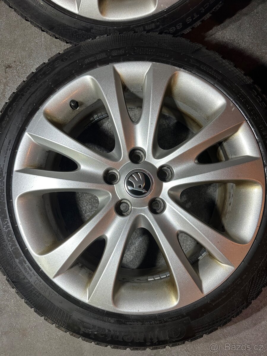 ALU Kola ŠKODA 5x112 R17 TRIFID Zimní Pneu 225/45/17 - 3