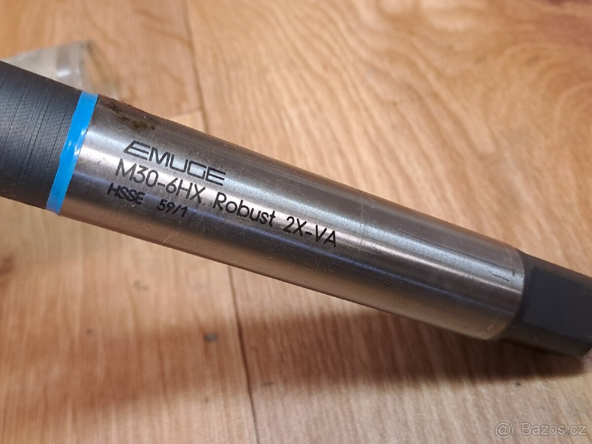 Strojní závitník M30 6HX HSSE, Emuge - 3