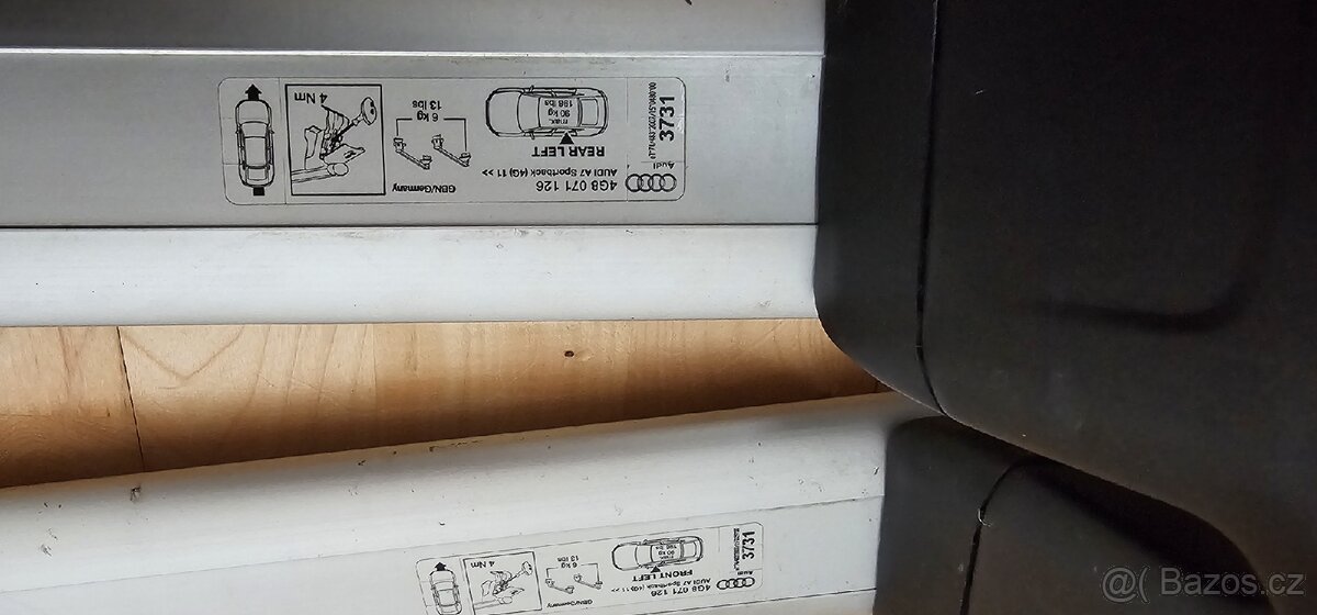 Střešní nosiče, příčníky Audi A7, originální - 3