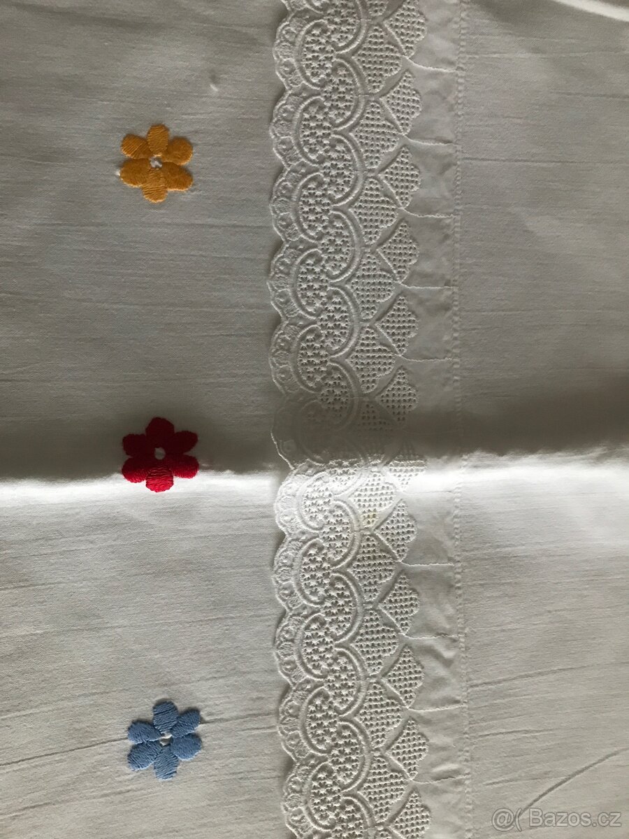 Starožitné prošívané a paličkované povlečení - 3