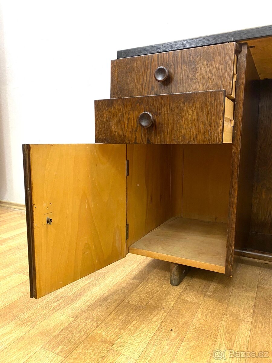 Retro psací stůl Halabala - 3