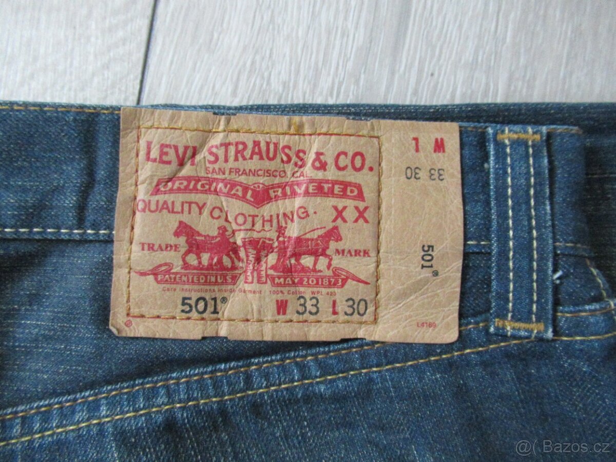 pánské džíny LEVIS 501 33/30 - 3