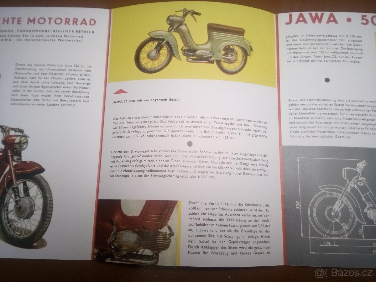 JAWA 50 model 555-prospekt- MOTOKOV - 3