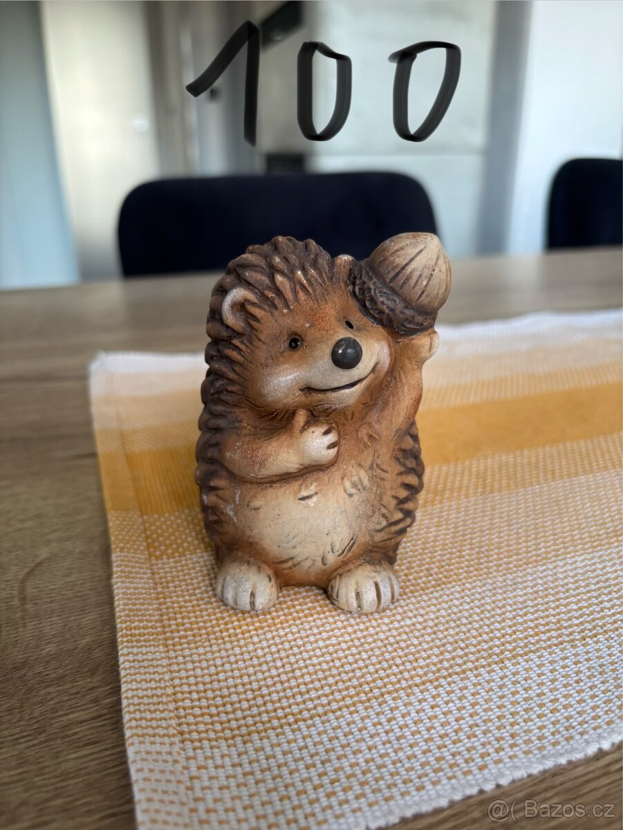 🎄 Vánoční dekorace - zvířátka a vázy 🦔 - 3