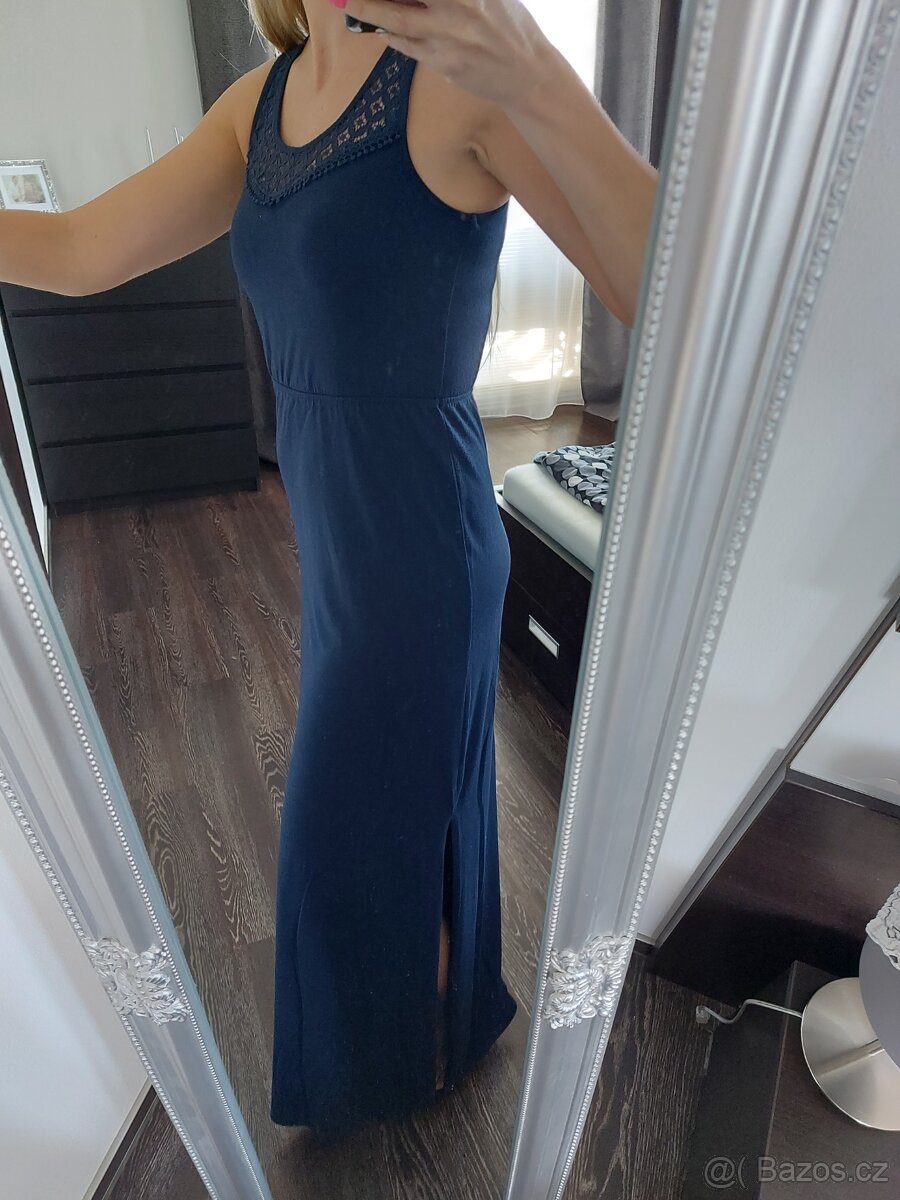 Tmave modre dlouhe saty Esmara - 3
