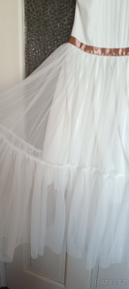 Společenské šaty midi vel. 36, točivé - 3