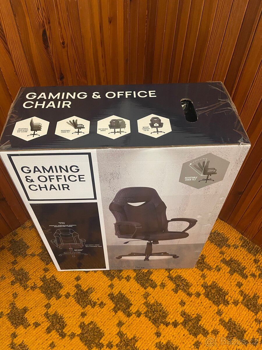 Kancelářská, herní židle ČERNÁ - 3