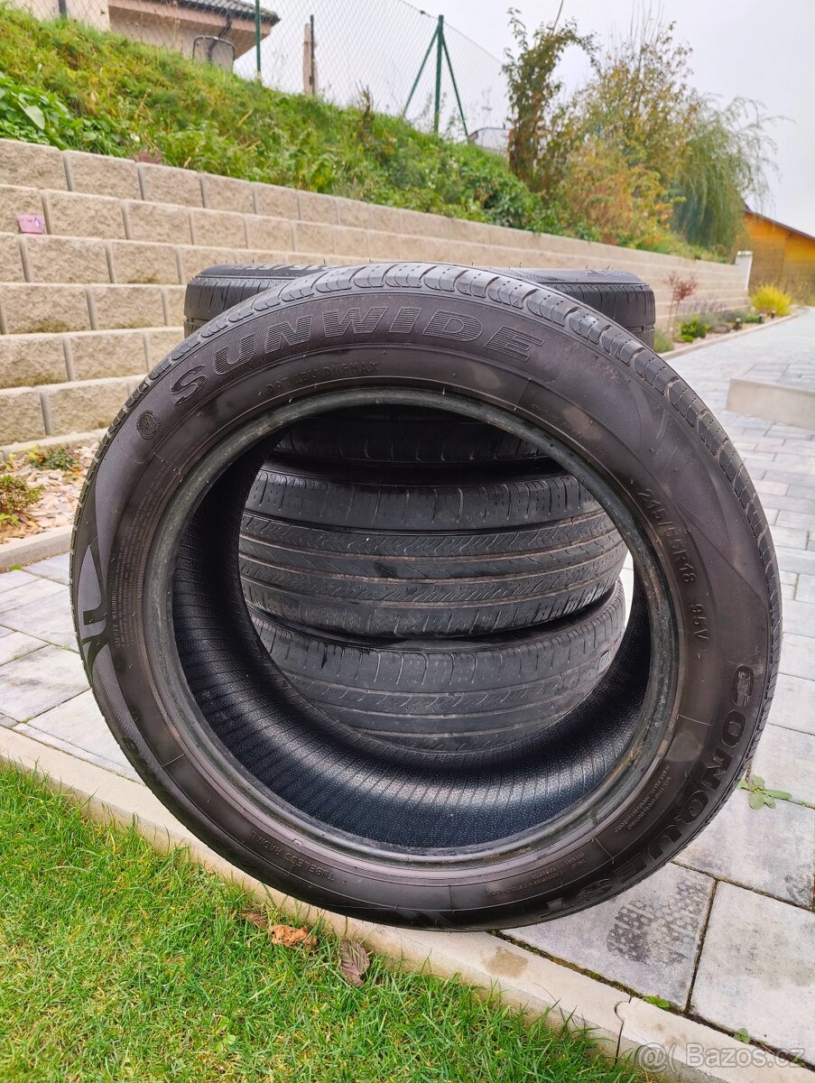 4ks letní pneu Sunwide 215/55 r18, cena za všechny 4 - 3