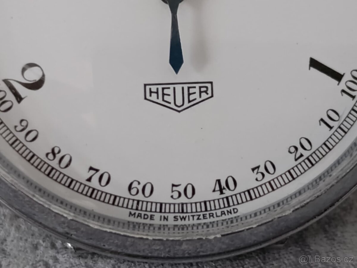 Velmi staré vojenské švýcarské stopky mikrograph Heuer - 3