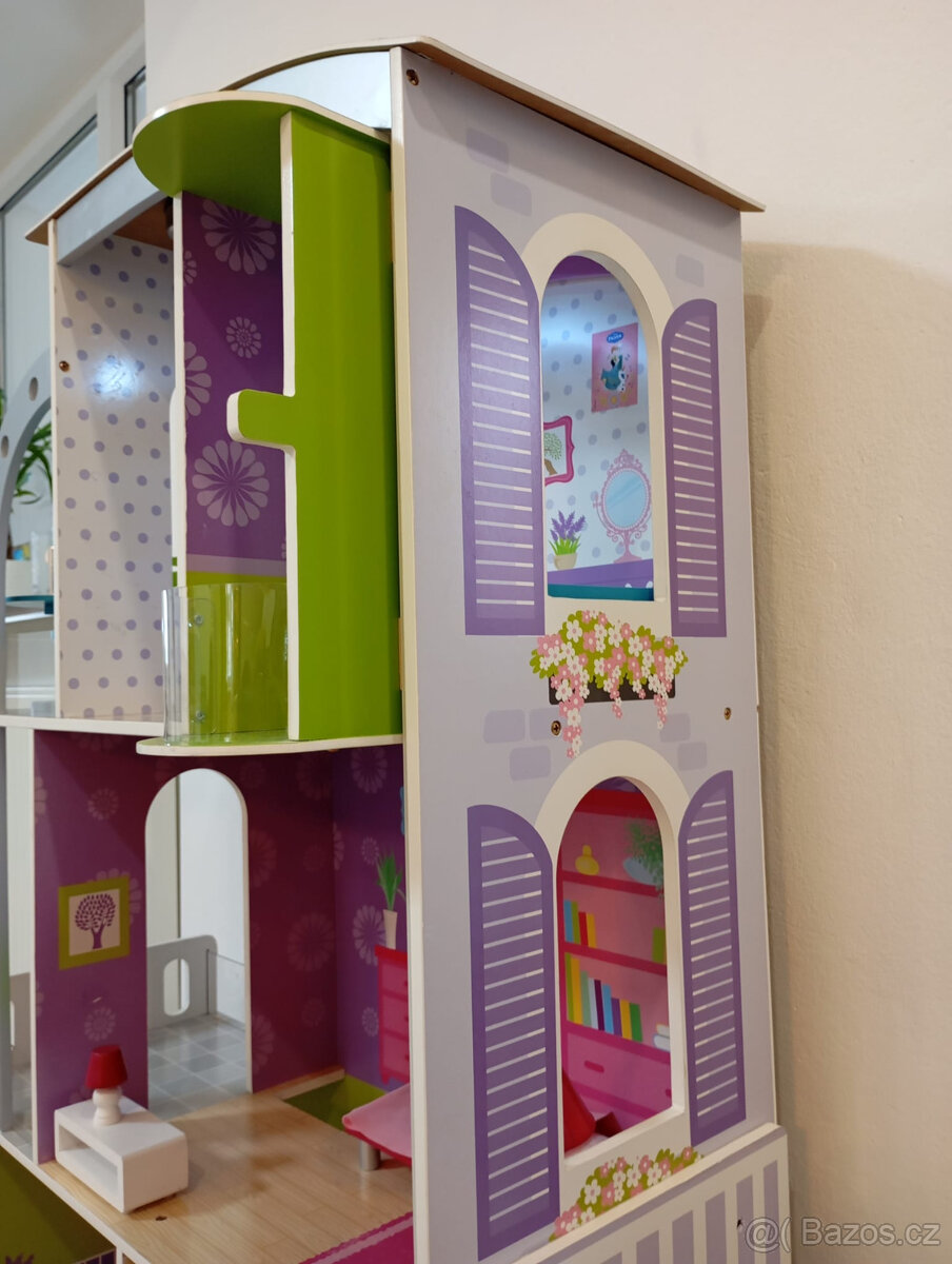 Dřevěný Barbie dům s výtahem - 3