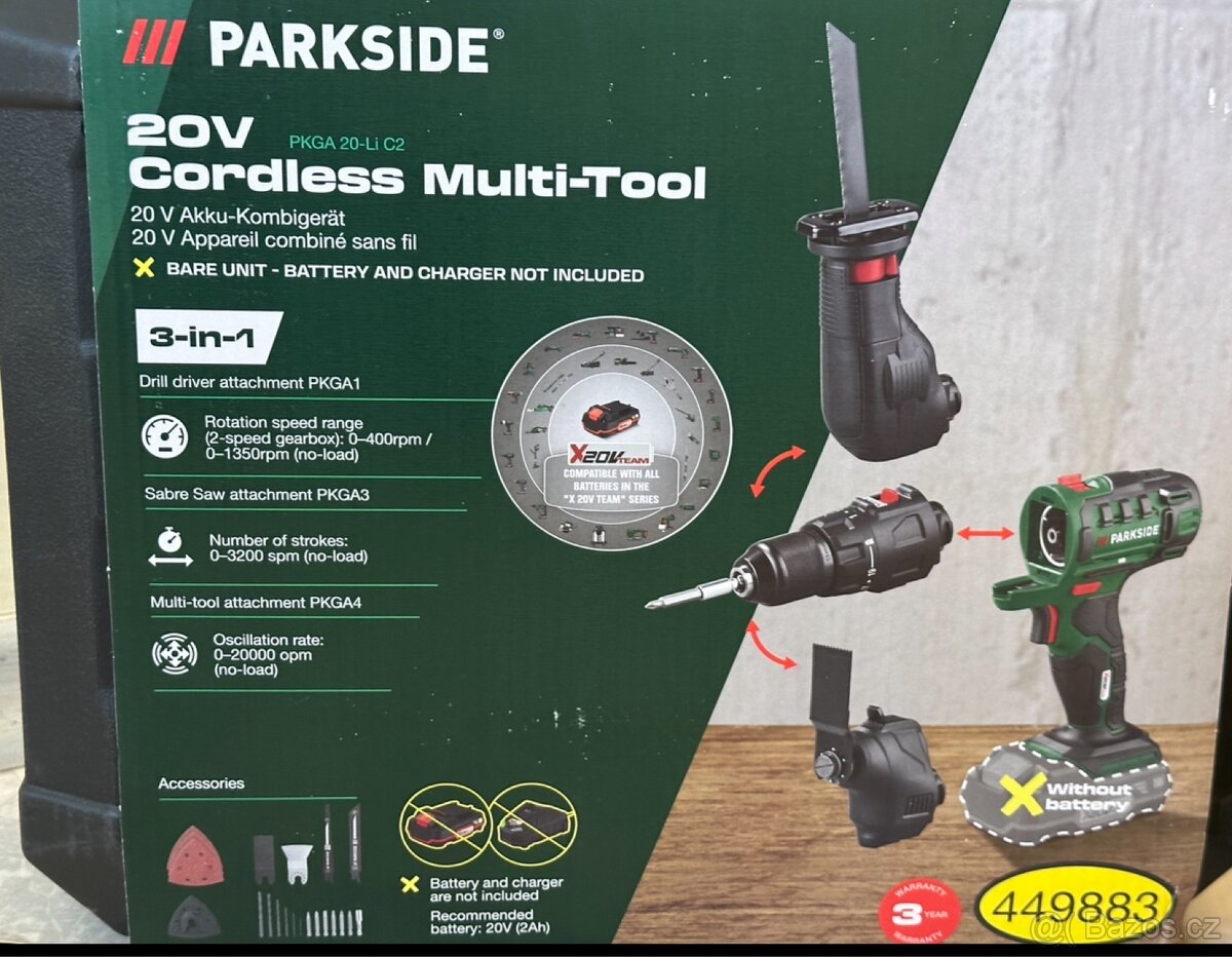 Aku kombinované nářadí Parkside - 3