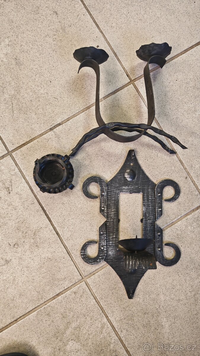 Kovaný svícen sada 3 kusy - 3