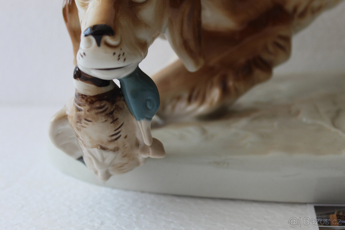 Royal Dux – lovecký pes s kačenou - 3