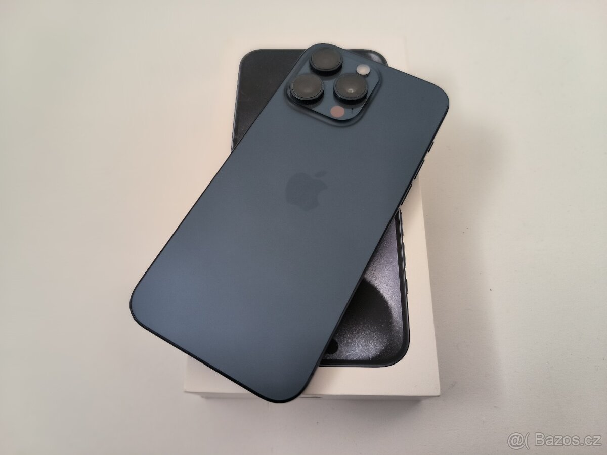 apple iphone 15 PRO MAX 512gb Blue Titanium / Batéria 100% - 3