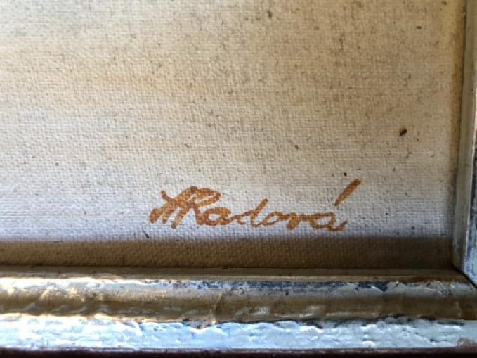 STARÝ OBRAZ ZÁTIŠÍ S OVOCEM+OŘECHY, RADOVÁ, OLEJ NA DESCE - 3