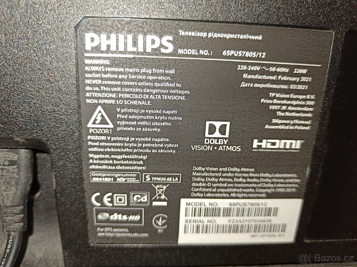 Tv Philips 65" - 3