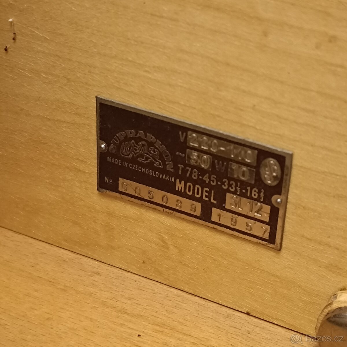 Gramofonová skříňka Halabala Supraphon - 3