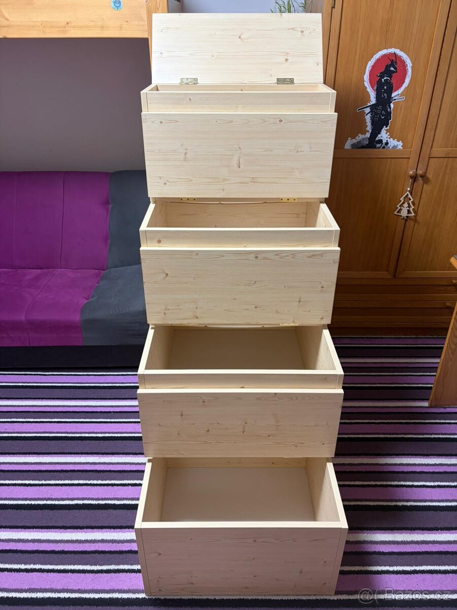 Dřevěné úložné schody - 3