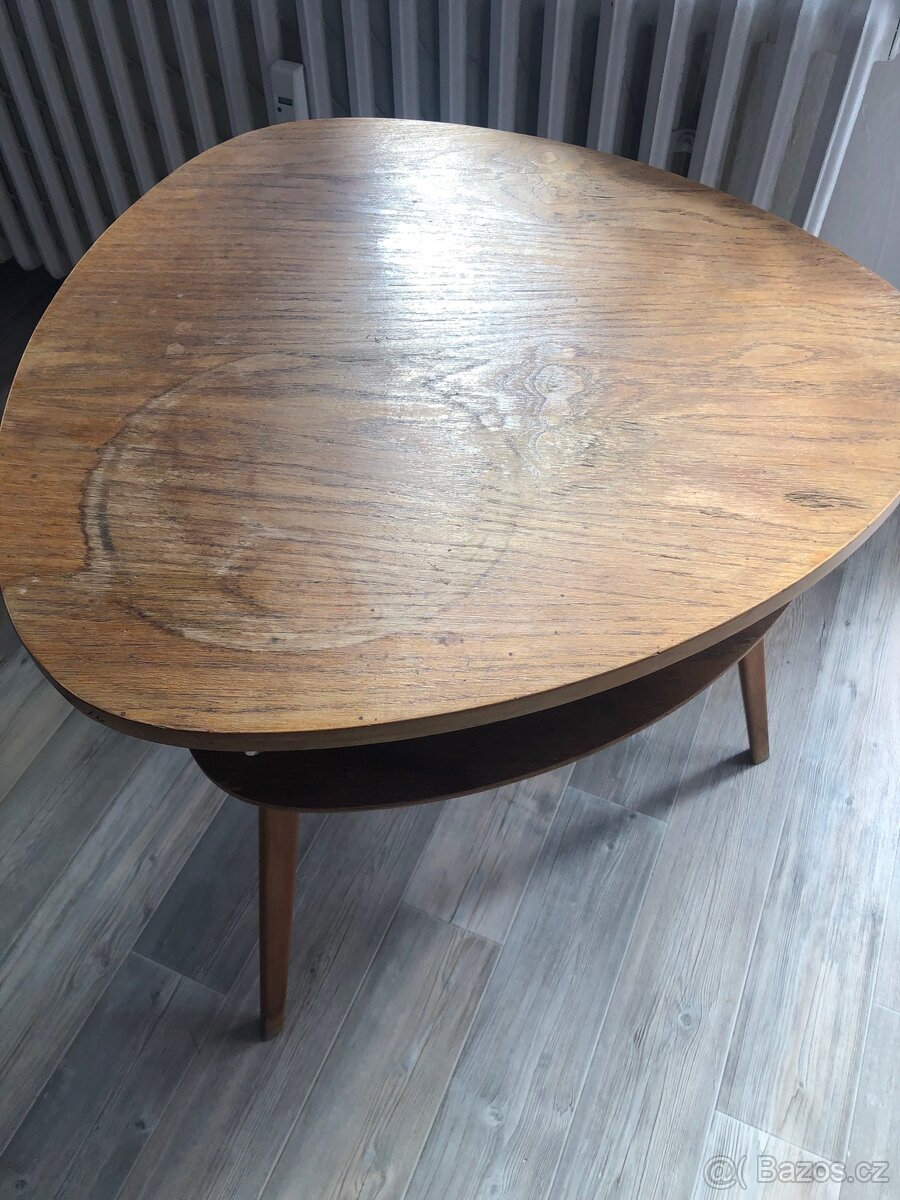 Retro konferenční stolek trsátko - 3